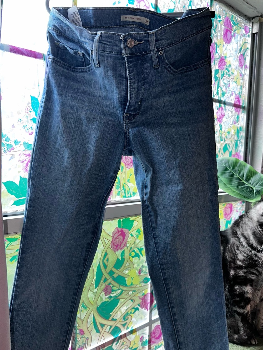 Levi's Women's Ankle Cropped Jeans — Dark Blue Denim